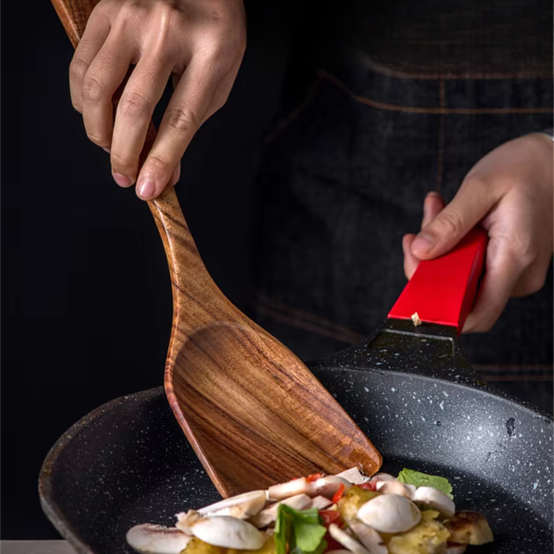 Wooden Teak Utensils Set - 50% OFF SALE