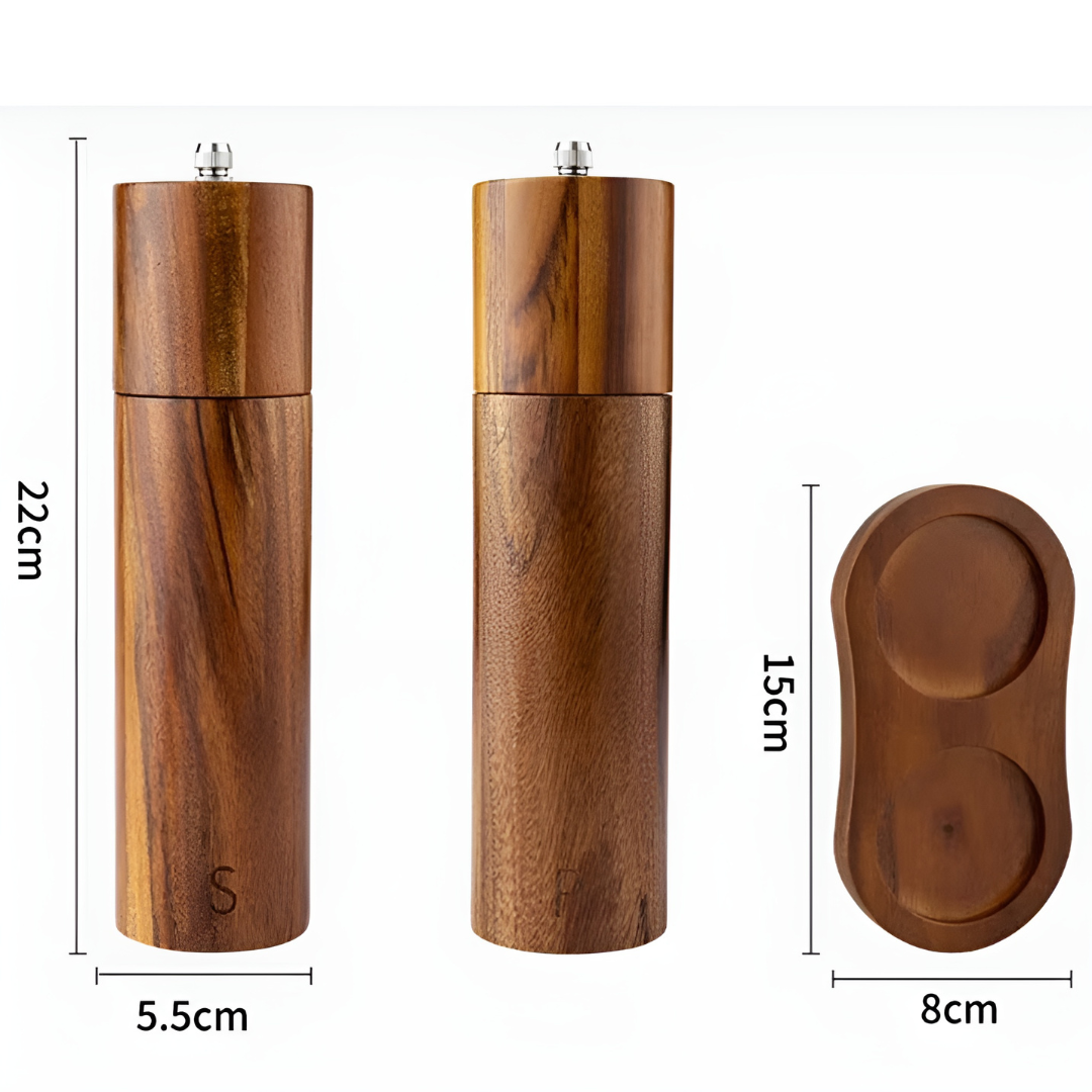 Salt & Pepper Grinder + Base Included
