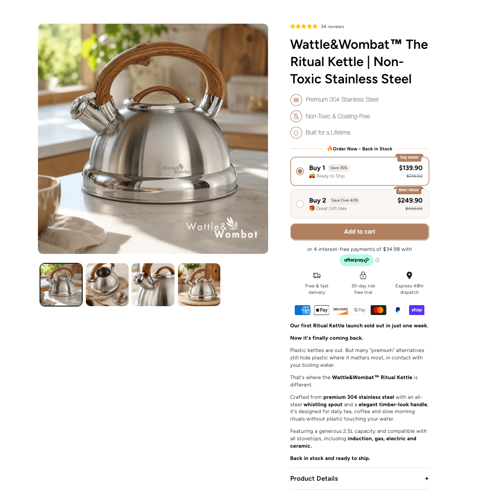 Stainless Steel Kettle