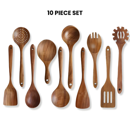 Wooden Teak Utensil Set