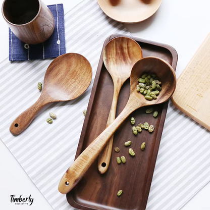 Wooden Teak Utensil Set - 50% OFF SALE