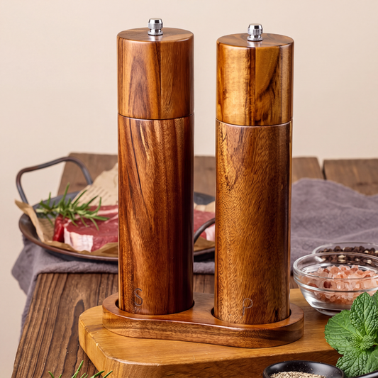 Salt & Pepper Grinder + Base Included