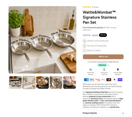 Stainless Steel Pans